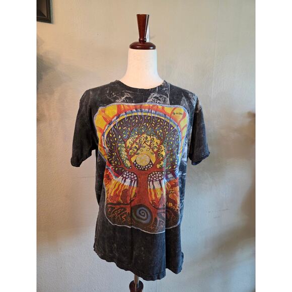Gypsy Rose Tree Of Life Graphic Crewneck T-Shirt SZ Medium - Picture 1 of 6